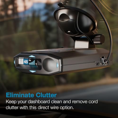 Cobra Official Radar Detector SmartCord Directwire with Blue Light