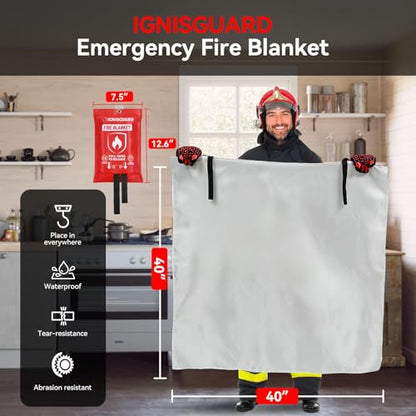 Emergency Fire Blanket for Home and Kitchen