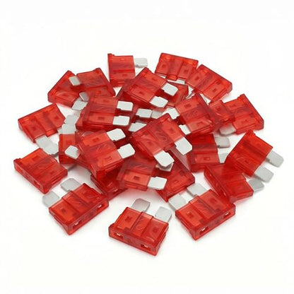 80Pcs) 10 Amp Standard Fuse, 10A Car Blade Fuses for Car/RV/Truck/SUV/Motorcycle/Boat (80 Count)