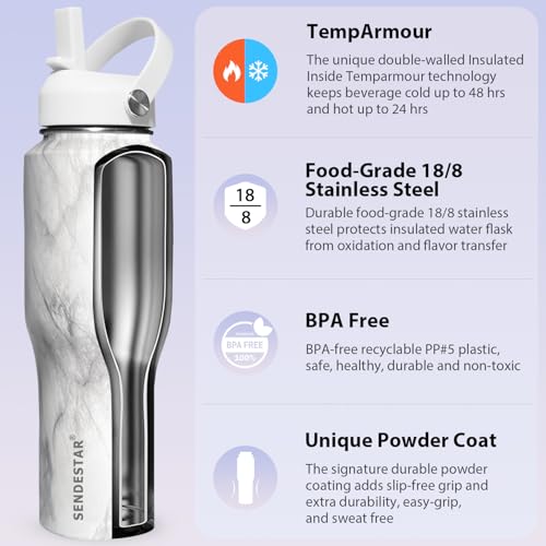 40oz Stainless Steel Water Bottle