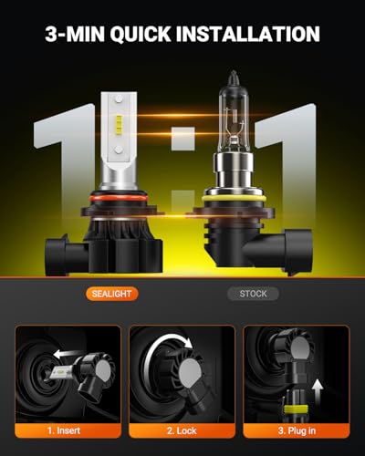 9006 LED Fog Light Bulbs Yellow