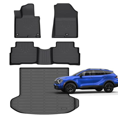 Accessories for Kia Sportage Hybrid Floor Mats 2023 2024 2025 Car Mats for Kia Sportage All Weather Floor Mats Cargo Liner