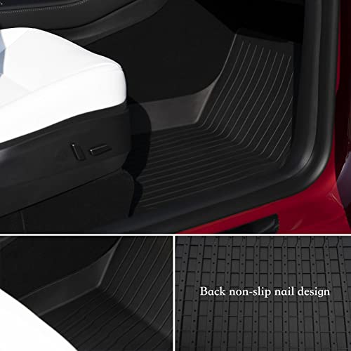 6Pcs Floor Mats for Tesla Model Y 2021 (6 Count)
