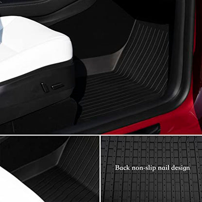 6Pcs Floor Mats for Tesla Model Y 2021 (6 Count)