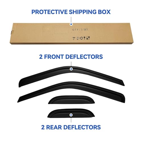Window Visors Rain Guards for 1999