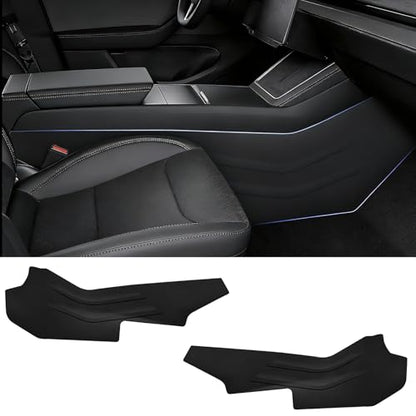 11PCS Carbon Fiber Door Sill Protector Model Y Juniper 2025 2026 8Pcs Door Sill Protector and 2Pcs Center Console Anti