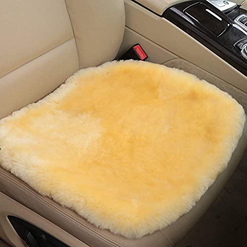 Genuine Sheepskin Car Seat Cover for Fuzzy Soft Fur Wool Cushion