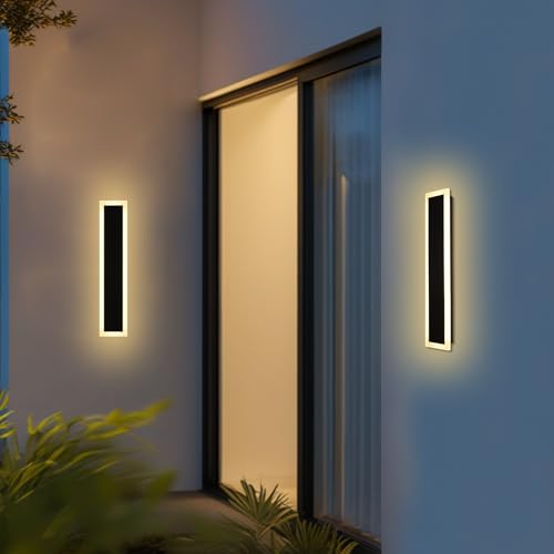 2 Pack LED Outdoor Long Wall Lights (2 Count)