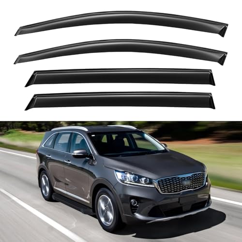 Window Visors Rain Guards for 2016 2017 2018 2019 2020 Kia Sorento