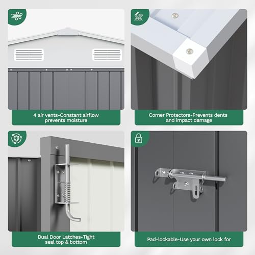 10x12 FT Outdoor Storage Shed