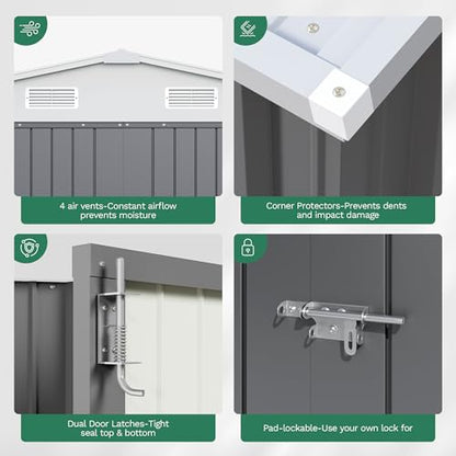 10x12 FT Outdoor Storage Shed
