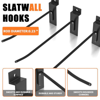 Heavy Duty Slatwall Hooks (25 Count)