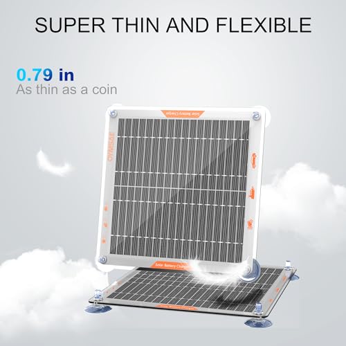 5W 12V Solar Trickle Charger Maintainer for Vehicle Batteries
