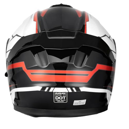 Modular Motorcycle Helmets Full Face Flip up Street Bike Motorcycle Helmet for Unisex Adult Rocket Black