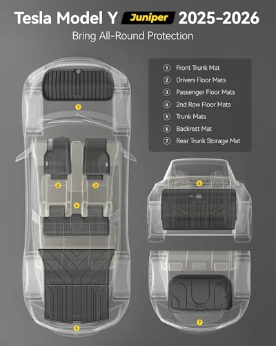 Tesla New Model Y Juniper Floor Mats and Cargo Liners