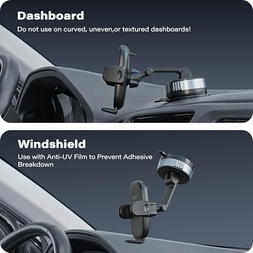 Phone Holder for Car Dashboard & Windshield