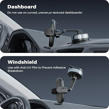 Phone Holder for Car Dashboard & Windshield