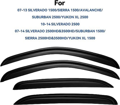 Window Visors Rain Guards for 2007