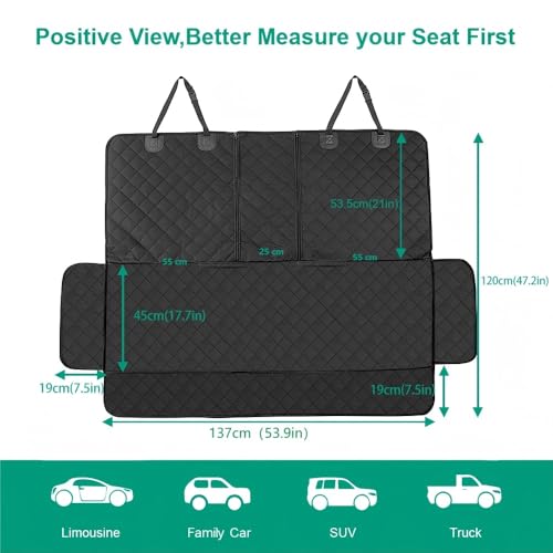 Dog Car Seat Cover for Back Seat Cover