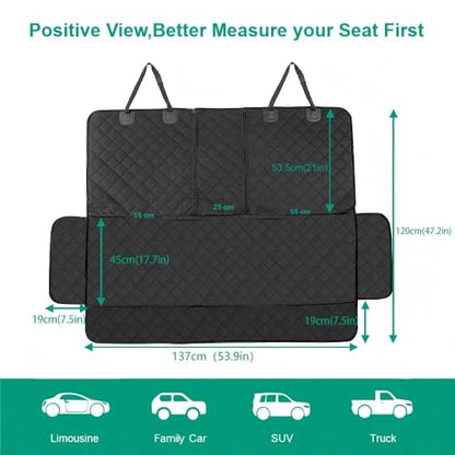 Dog Car Seat Cover for Back Seat Cover