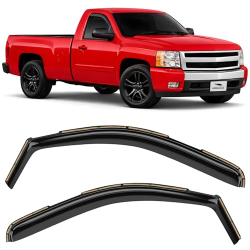 in Channel Extra Durable Rain Guards for Trucks Chevrolet
