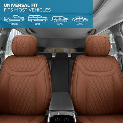 Curated Teracotta Leather Seat Covers for Cars & SUVs