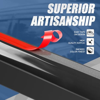4PCS Tape On Window Visors for 1996 (4 Count)