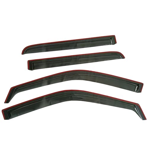 Rain Guards Compatible with Ford F150 Super Crew Cab 2015 (4 Count)