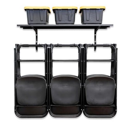 Chair Storage Rack with Storage Shelf