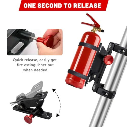 Aluminum UTV Fire Extinguisher Mount Kit for Roll Bar