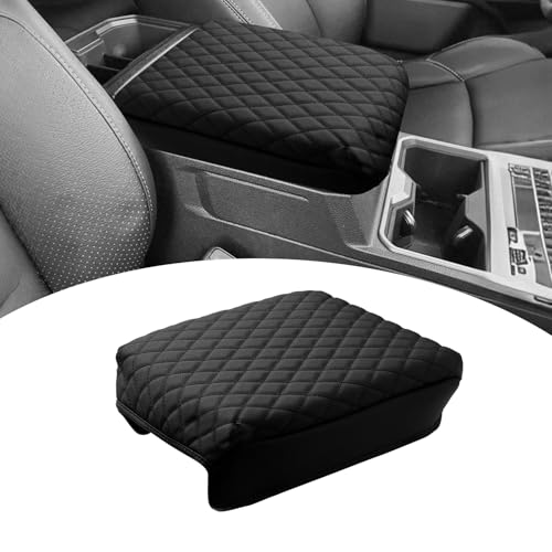 Custom for 2024 2025 Toyota Tacoma Center Console Cover Armrest Cover for Tacoma Accessories 2026 Armrest Cushion Pad Leather Middle Console Lids Cover Seat Box Protector Anti