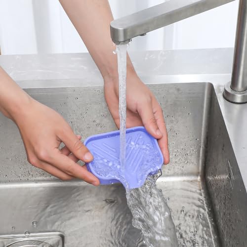 Silicone Soap Dish with Drain Spout