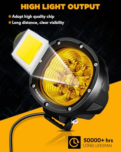 P4 Series 4 Inch Amber LED Pod Lights (2 Count)