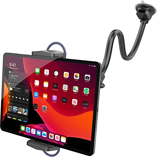 Upgraded Tablet Car Mount for iPad Truck Holder Long Arm Extension