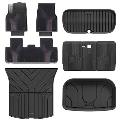 9PCS Floor Mats for Tesla Model Y Juniper 2025 2026 Star Trails Carpets