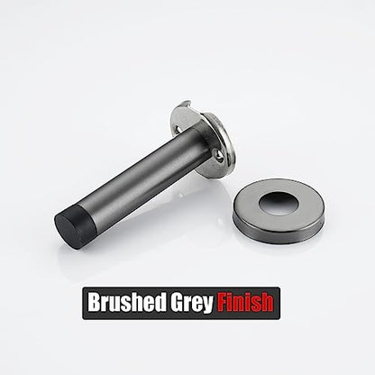 Door Stopper 304 Stainless Steel Thicken 1mm Sound Dampening Door Stop Bumper Wall Protetor 2 Pack (2 Count)