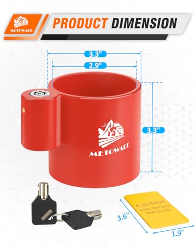 5th Wheel King Pin Lock for RVs & Semi Trailers