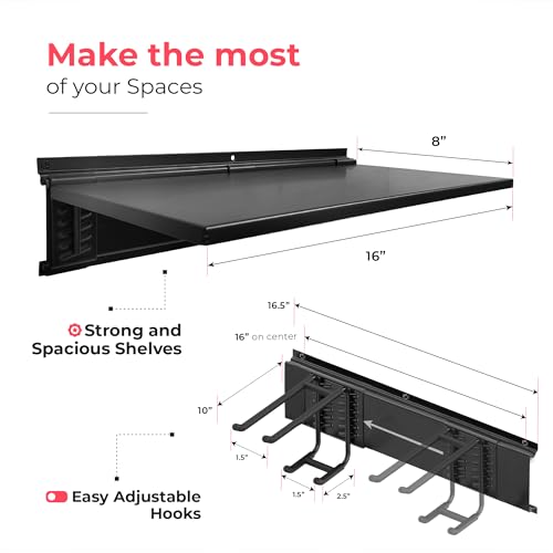 Garage Tool Organizer Wall Mount 64"