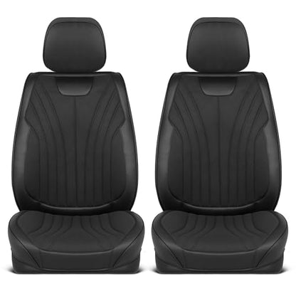 Curated Suede Leather Seat Covers for Cars & SUVs (2 Count)