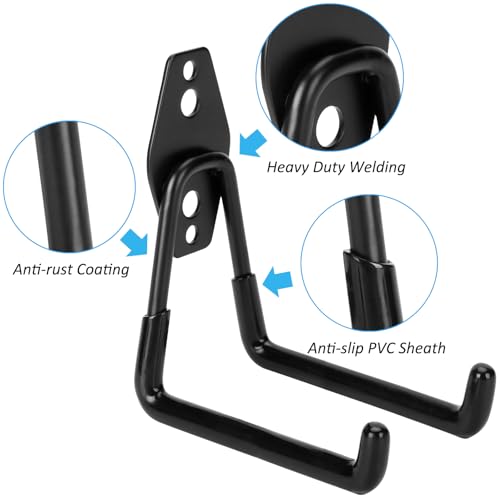 6 Pack Garage Hooks Heavy Duty (6 Count)