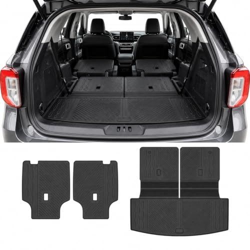 Cargo Mat & Seat Back Covers for Ford Explorer 2020 (2 Count)