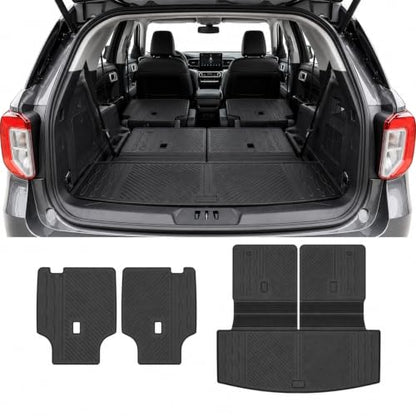 Cargo Mat & Seat Back Covers for Ford Explorer 2020 (2 Count)