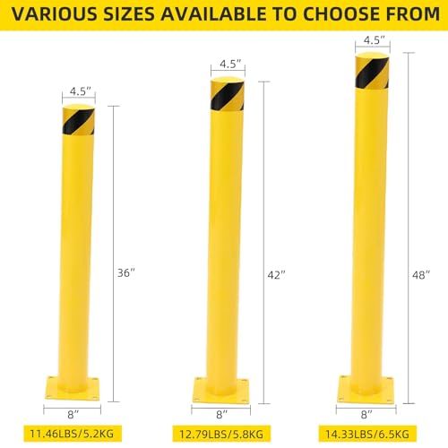 4 Pack Heavy Duty Safety Bollards