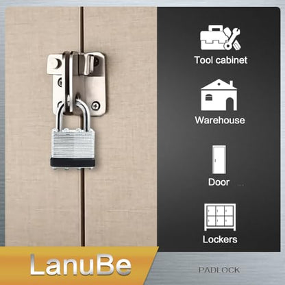 Laminated Keyed Alike Padlock 120 Pack 1.6 (120 Count)