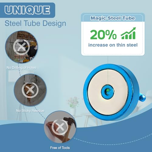 Magnetic Hooks Steel Tube Design for Cruise (10 Count)