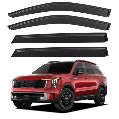 Window Visors Rain Guards for 2021 2022 2023 2024 2025 2026 Kia Sorento