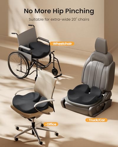 Extra Large Seat Cushion for Tailbone Pain Relief