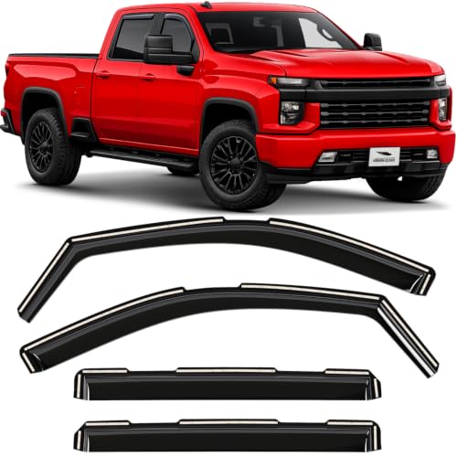 in Channel Extra Durable Rain Guards for Chevrolet