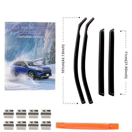 in Channel Rain Guards for 2021 2022 2023 2024 Nissan Rogue S (4 Count)