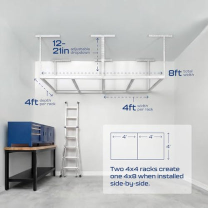 MonsterRax 4x8 Overhead Storage Rack Frame Kit
